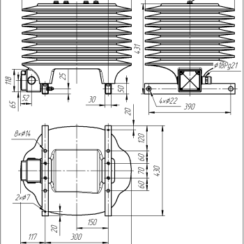 Опорний трансформатор струму ТОЛУ-40,5-2
